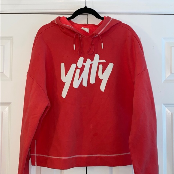 YITTY Tops - Yitty Coral Pink Sweatshirt size XL